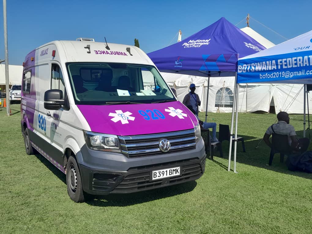 VW Crafter ambulance at the National Paralympic Games